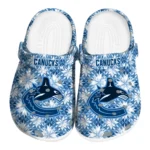 custom vancouver canucks snowflake mosaic clogs best selling