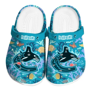 custom vancouver canucks tropical fish ocean clogs best selling