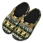 custom vegas golden knights christmas motif clogs best selling