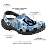 custom vegas golden knights mountain artwork clogs best selling