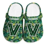 custom villanova wildcats tropical leaves clogs best selling