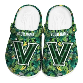 custom villanova wildcats tropical leaves clogs best selling