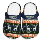 custom virginia cavaliers christmas motif clogs best selling