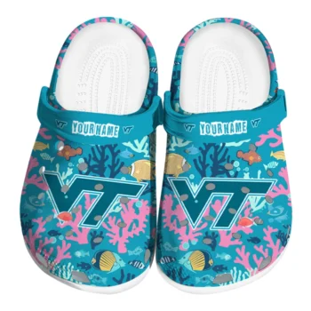custom virginia tech hokies tropical fish ocean clogs best selling