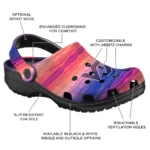 custom virginia tech hokies wavy stripes clogs best selling