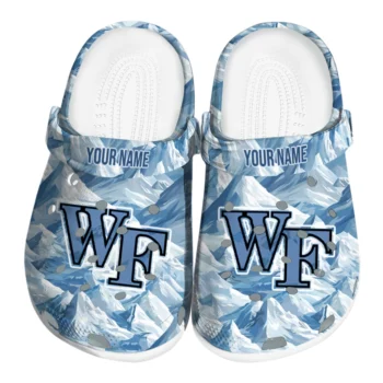 custom wake forest demon deacons mountain artwork clogs best selling