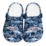 custom washington capitals snowy hills clogs best selling