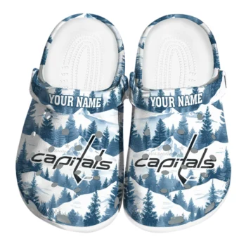 custom washington capitals snowy mountains clogs best selling