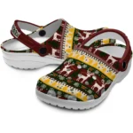 custom washington commanders christmas motif clogs best selling