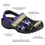 custom washington huskies christmas motif clogs best selling