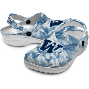 custom washington huskies mountain artwork clogs high quality