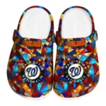 custom washington nationals prism pieces clogs best selling