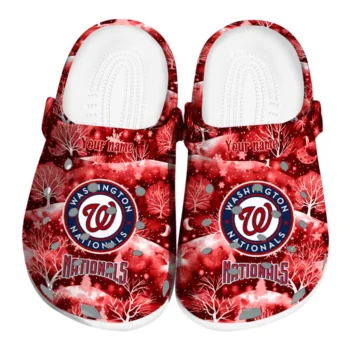 custom washington nationals snowy hills clogs best selling