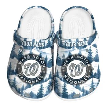 custom washington nationals snowy mountains clogs best selling