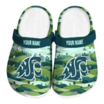 custom washington state cougars hills illustration clogs best selling