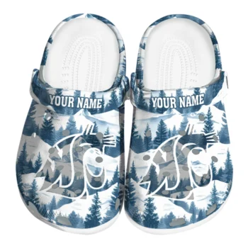 custom washington state cougars snowy mountains clogs best selling