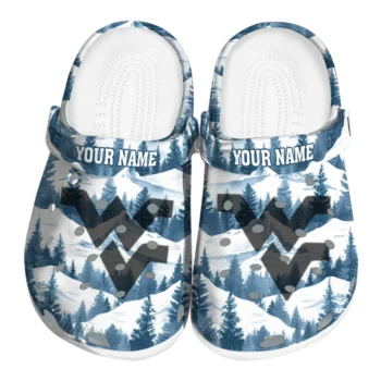 custom west virginia mountaineers snowy mountains clogs best selling