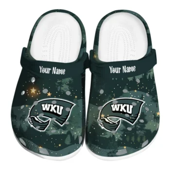 custom western kentucky hilltoppers deer nightscape clogs best selling