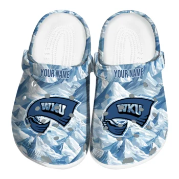 custom western kentucky hilltoppers mountain artwork clogs best selling