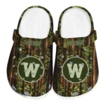 custom western michigan broncos woods forest designs clogs best selling