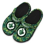 custom winnipeg jets tropical leaves clogs best selling
