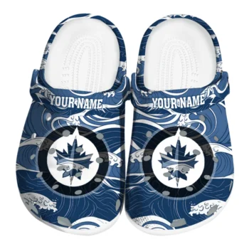 custom winnipeg jets wave flow clogs best selling