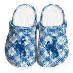 custom wyoming cowboys snowflake mosaic clogs best selling