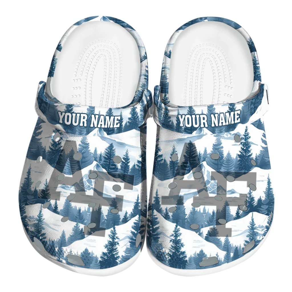 customized air force falcons snowy mountains clogs best selling customized air force falcons snowy mountains clogs best selling