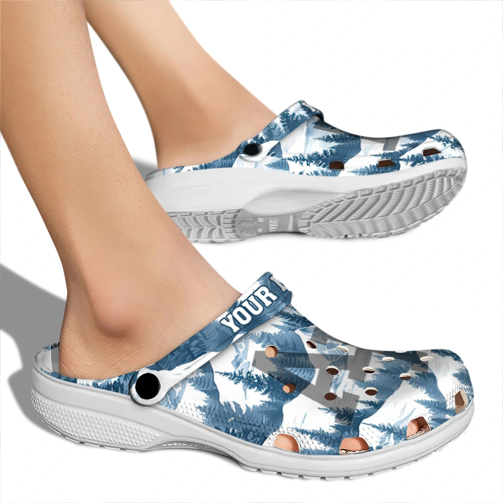 customized air force falcons snowy mountains clogs fashion forward customized air force falcons snowy mountains clogs fashion forward