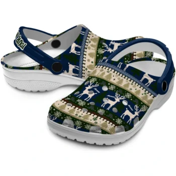 customized akron zips christmas motif clogs high quality