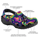 customized akron zips swirling mushrooms clogs best selling