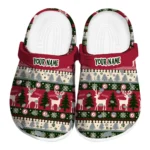customized alabama crimson tide christmas motif clogs best selling