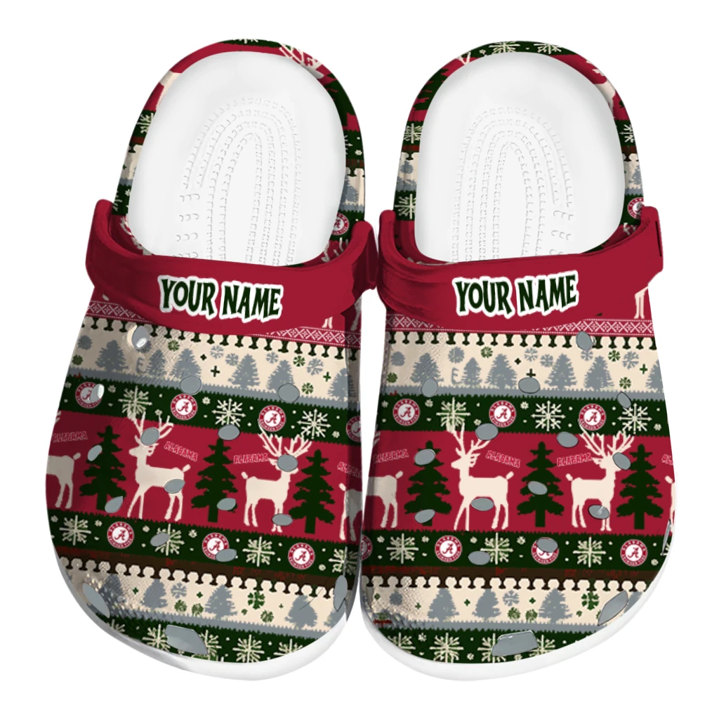 customized alabama crimson tide christmas motif clogs best selling customized alabama crimson tide christmas motif clogs best selling