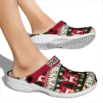 customized alabama crimson tide christmas motif clogs best selling