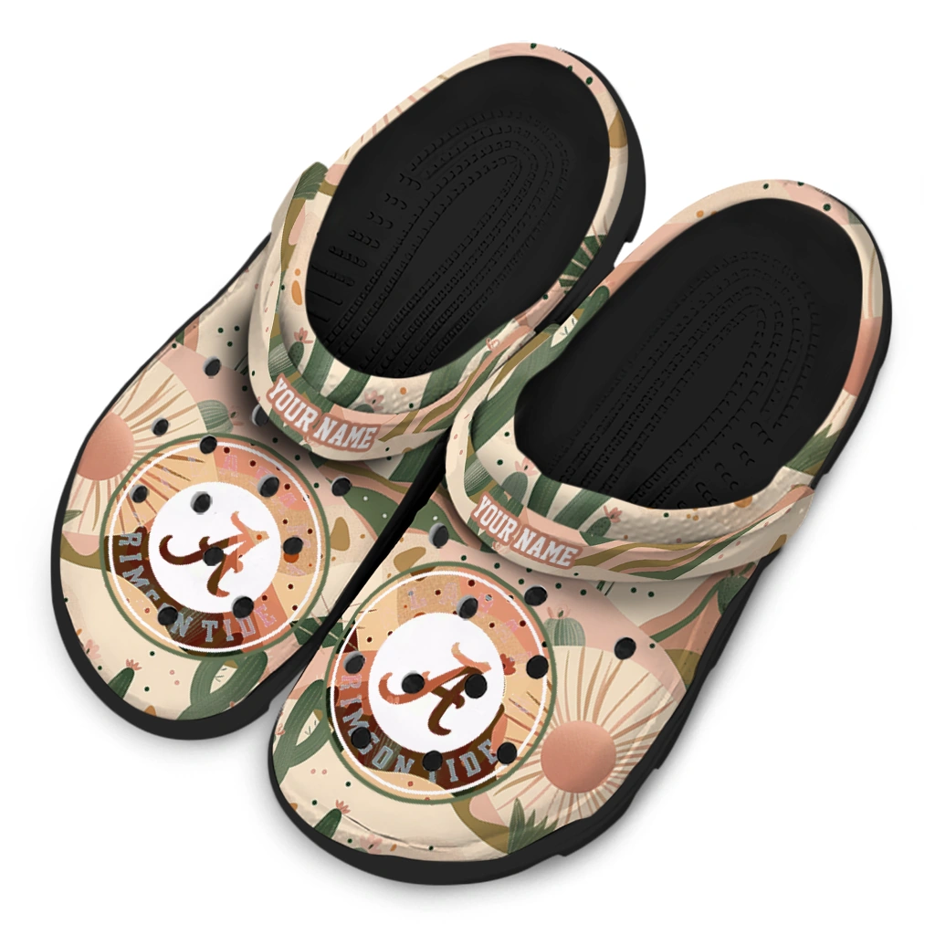 customized alabama crimson tide desert cactus pattern clogs latest model customized alabama crimson tide desert cactus pattern clogs latest model