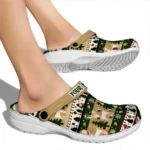 customized anaheim ducks christmas motif clogs best selling