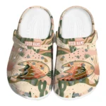 customized anaheim ducks desert cactus pattern clogs best selling