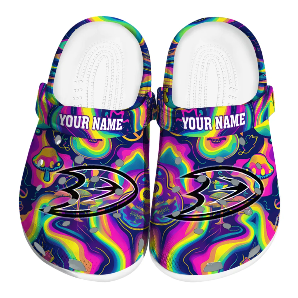 customized anaheim ducks swirling mushrooms clogs best selling customized anaheim ducks swirling mushrooms clogs best selling