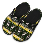 customized appalachian state mountaineers christmas motif clogs best selling