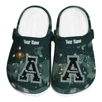customized appalachian state mountaineers deer nightscape clogs best selling