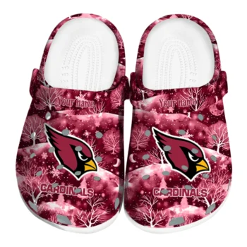 customized arizona cardinals snowy hills clogs best selling