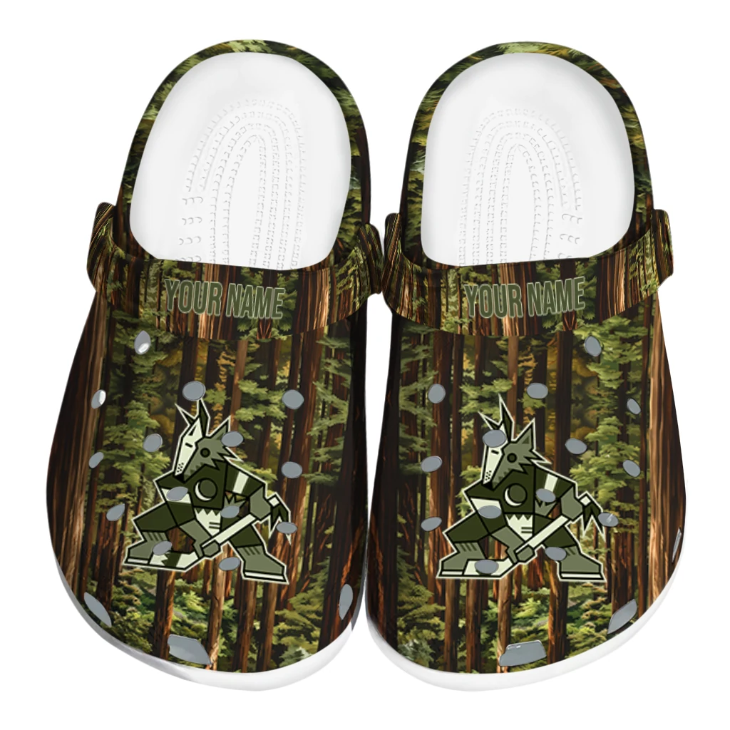 customized arizona coyotes woods forest designs clogs best selling customized arizona coyotes woods forest designs clogs best selling