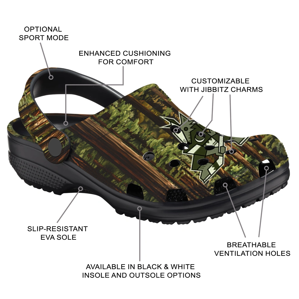 customized arizona coyotes woods forest designs clogs new arrival customized arizona coyotes woods forest designs clogs new arrival