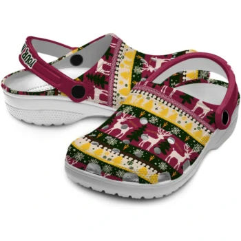 customized arizona state sun devils christmas motif clogs high quality