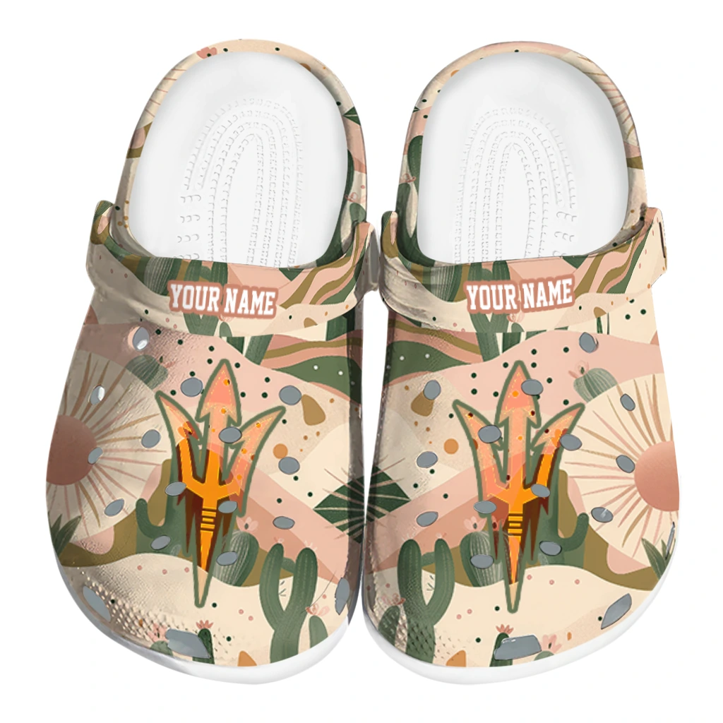 customized arizona state sun devils desert cactus pattern clogs best selling customized arizona state sun devils desert cactus pattern clogs best selling