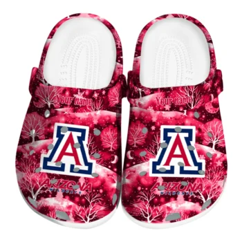 customized arizona wildcats snowy hills clogs best selling