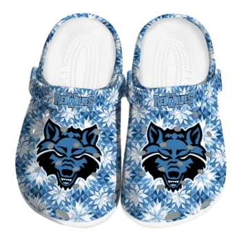 customized arkansas state red wolves snowflake mosaic clogs best selling