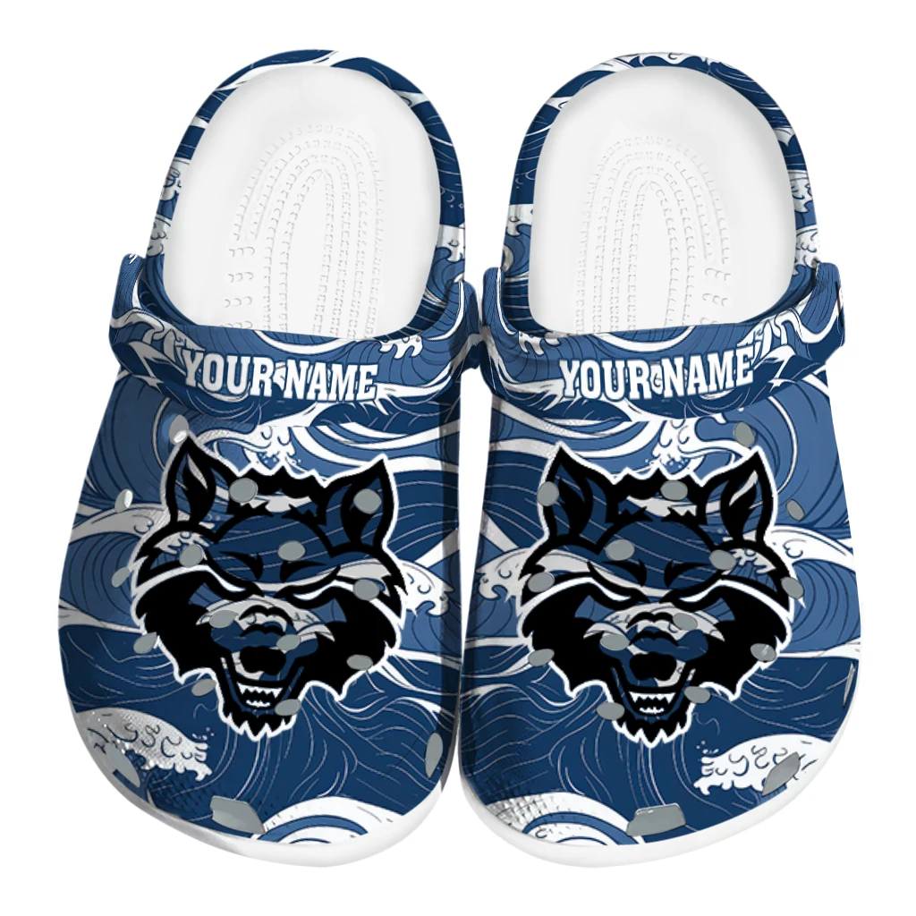 customized arkansas state red wolves wave flow clogs best selling customized arkansas state red wolves wave flow clogs best selling