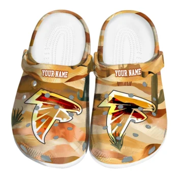 customized atlanta falcons desert layers clogs best selling