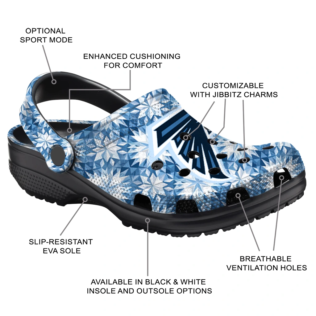 customized atlanta falcons snowflake mosaic clogs new arrival customized atlanta falcons snowflake mosaic clogs new arrival